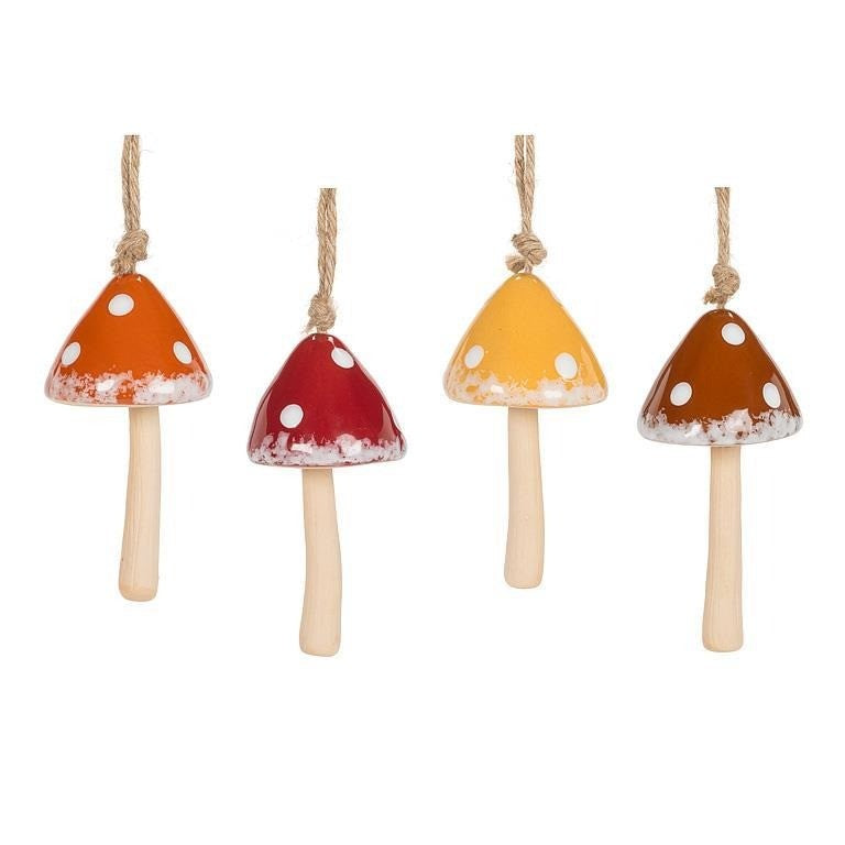 Small Dotted Mushroom Bell, 4.5&quot;H