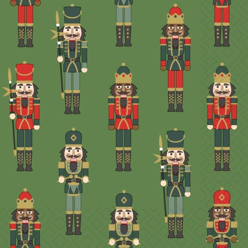 Nutcracker Green Luncheon Paper Napkins, Pack/20