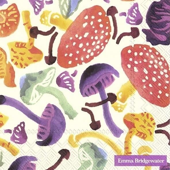 Wild Mushroom Cream Paper Luncheon Napkins, Pack/20