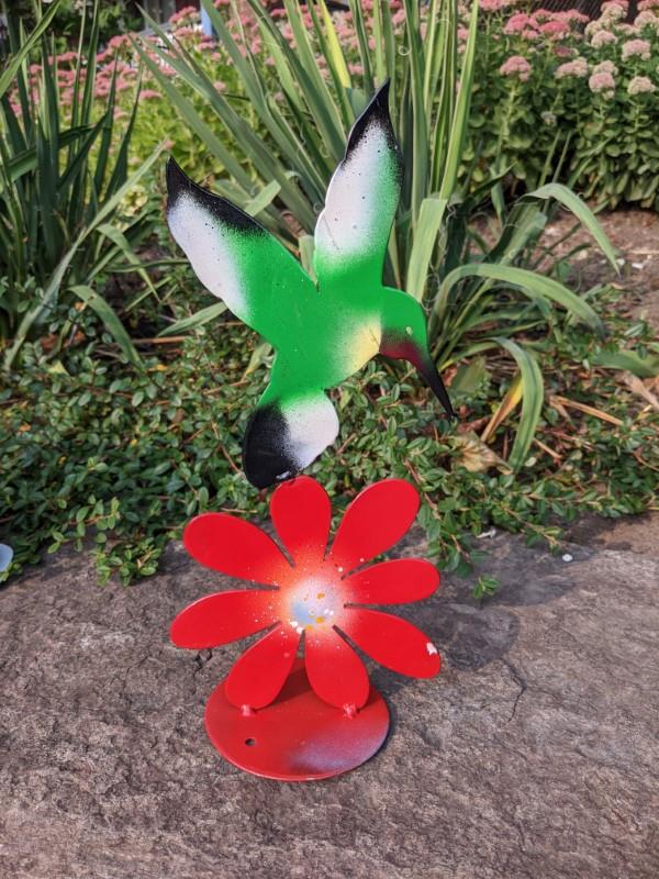 Hummingbird Garden Statue, 13"H