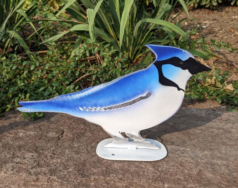 Medium Blue Jay Garden Statue, 7"H