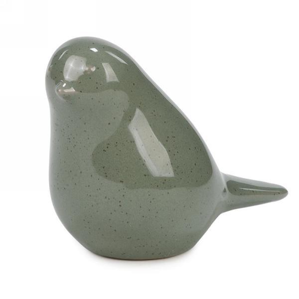 Sage Green Ceramic Bird