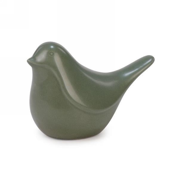 Matte Sage Ceramic Bird