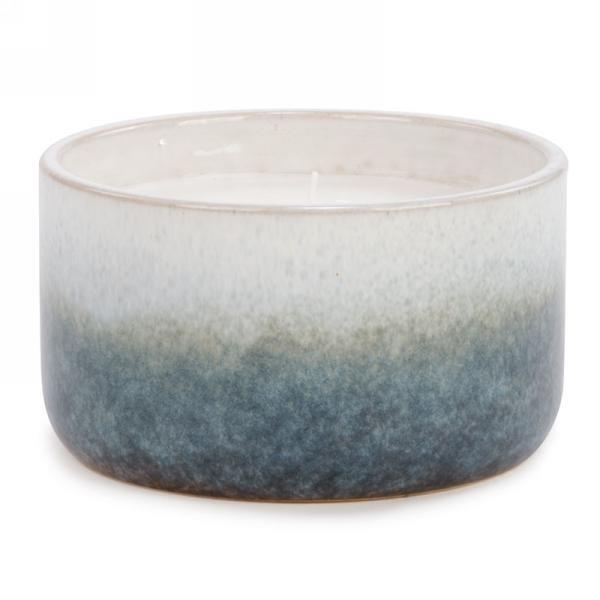 Unscented Wide Blue Candle