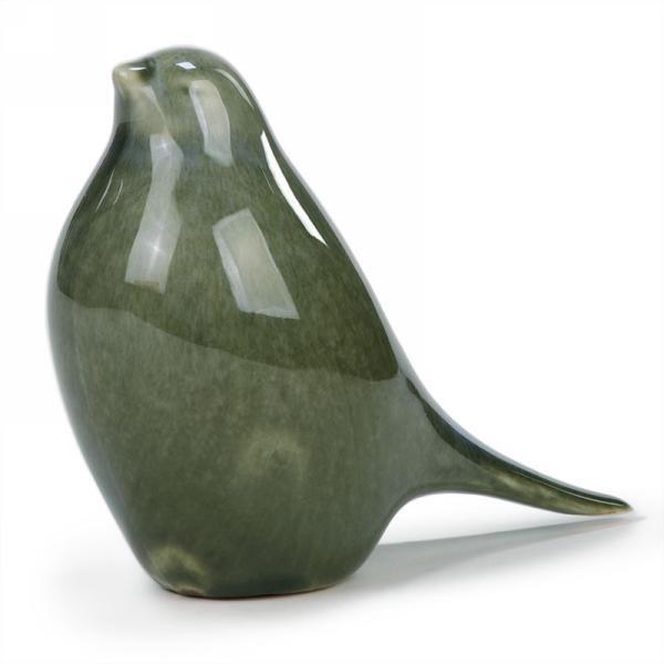 Green & Blue Ceramic Bird