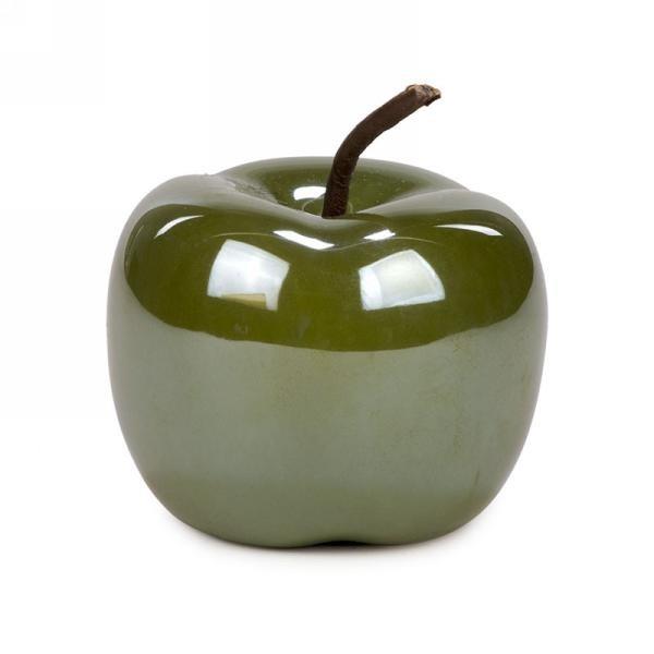 Green Ceramic Apple