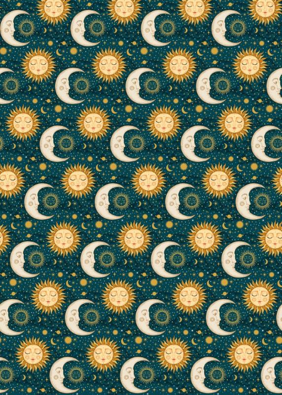 Sun & Moon Wrapping Paper, 3 Metres