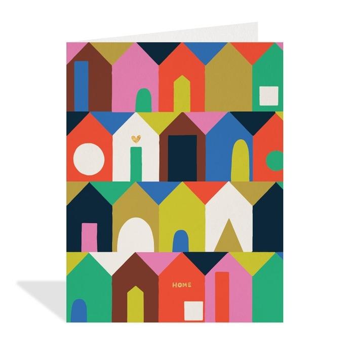 Colourful New Home Card