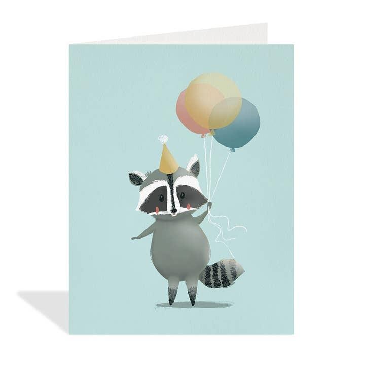 Raccoon Birthday Card