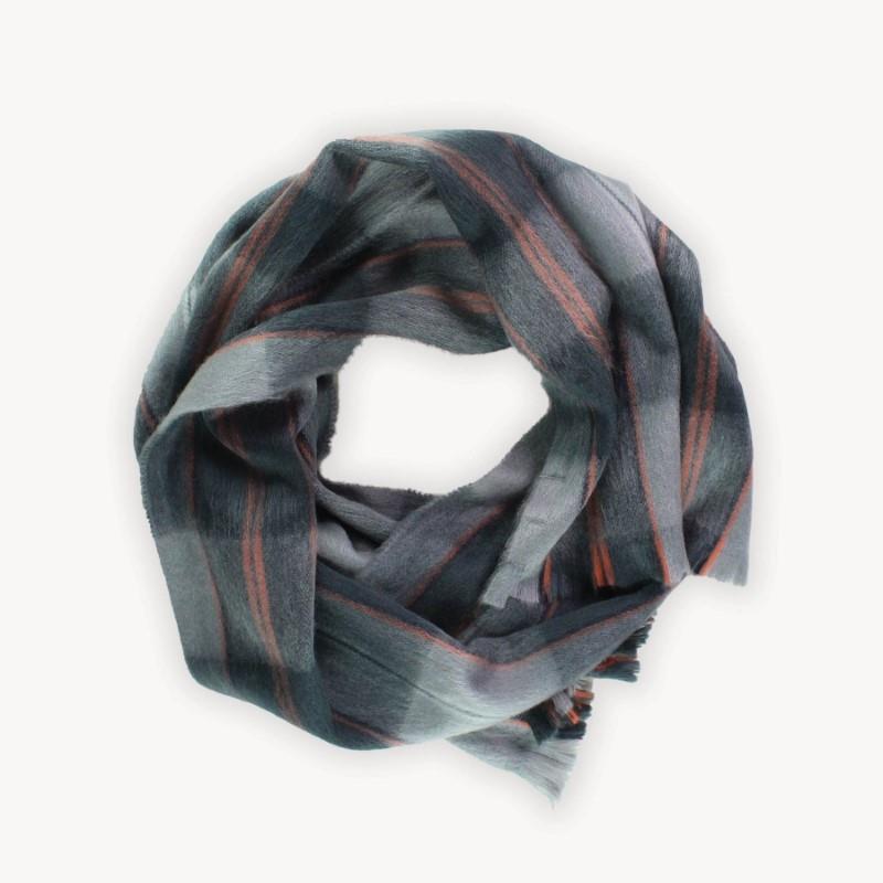 Pokoloko Alpaca Seamless Retro Grey Plaid Scarf