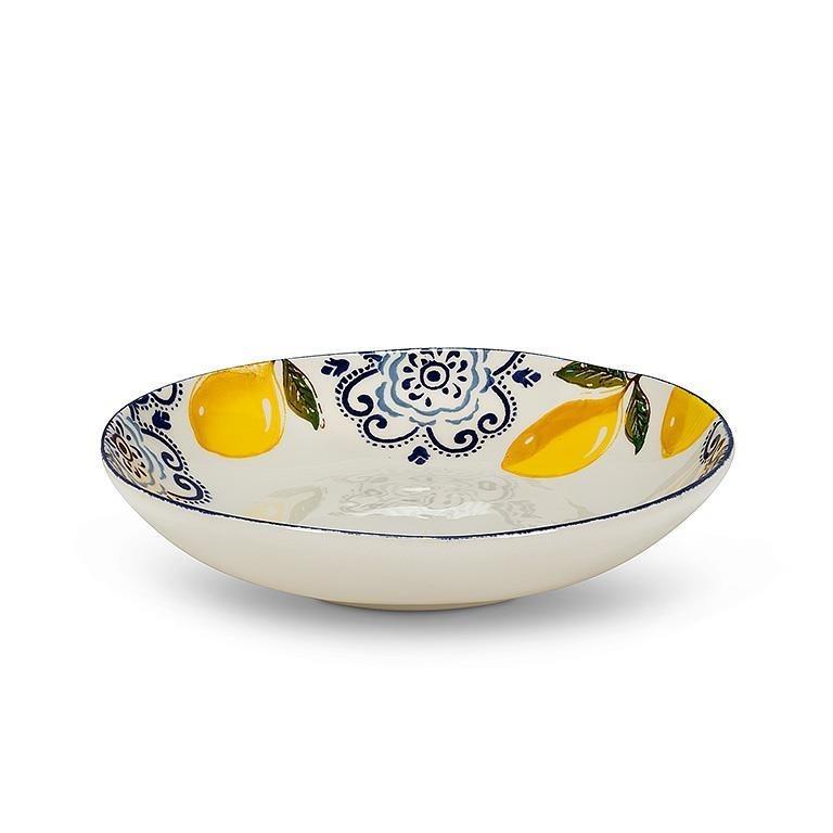 Lemon Shallow Bowl, 12"Dia