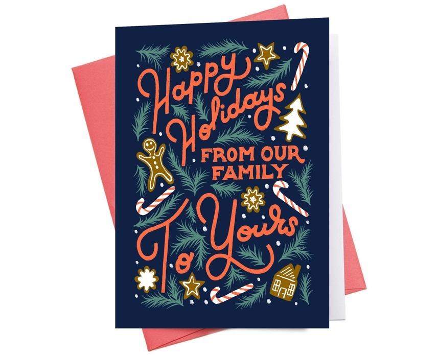 Happy Holidays Family Card