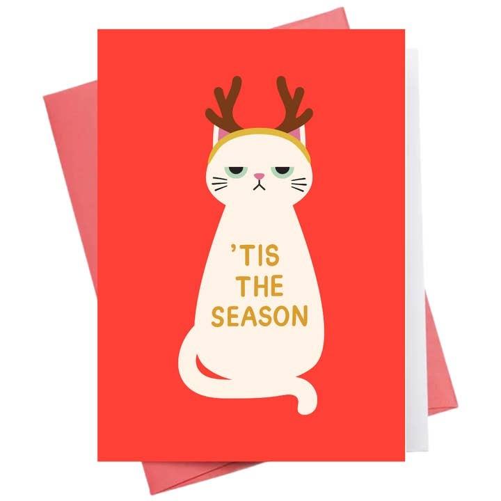 Cat Tis The Season Holiday Card