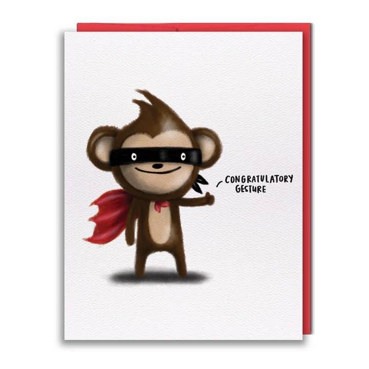 Proud Monkey Greeting Card