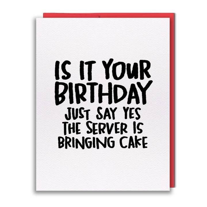 Free Cake Birthday Card