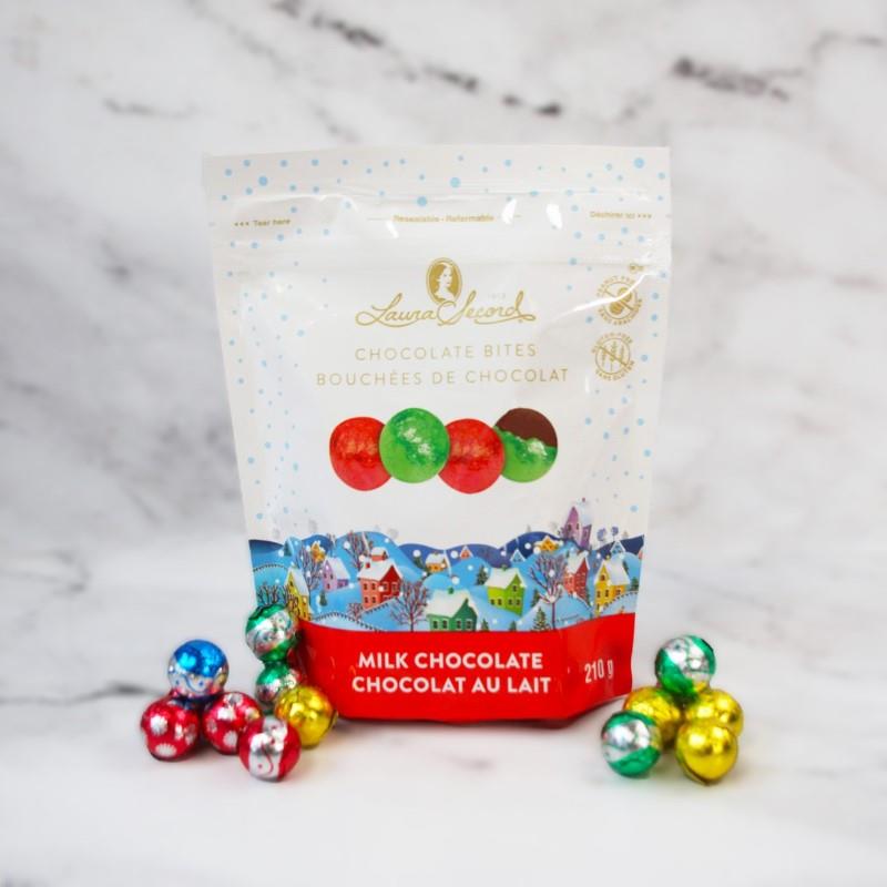 Laura Secord Milk Chocolate Christmas Ball Pouch - Peanut/Gluten Free