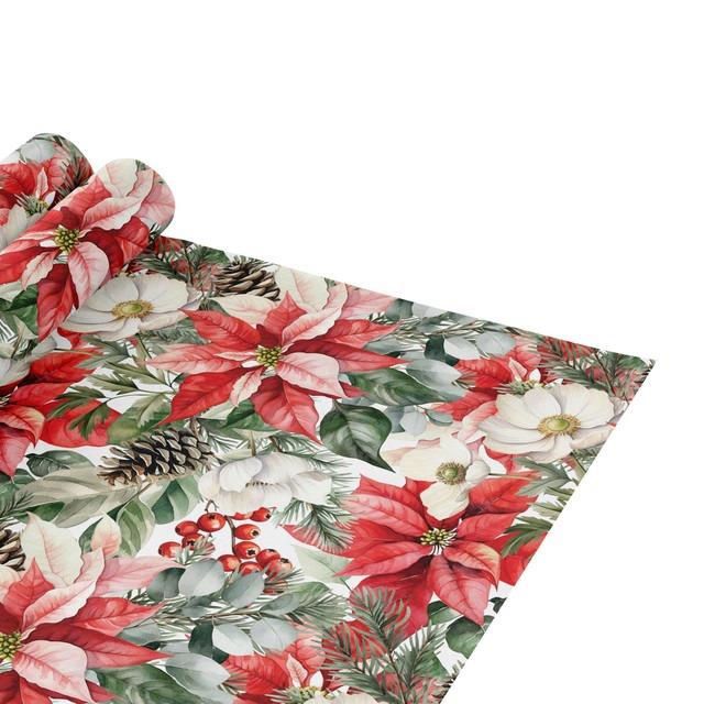 Poinsettia Garden Wrapping Paper