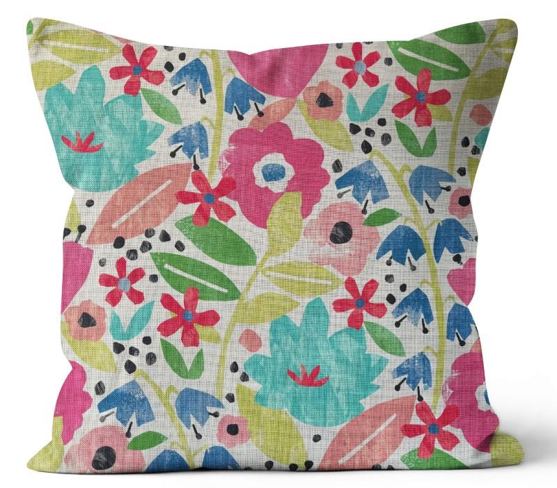 Emma Linen Indoor Toss Cushion, 20"Sq