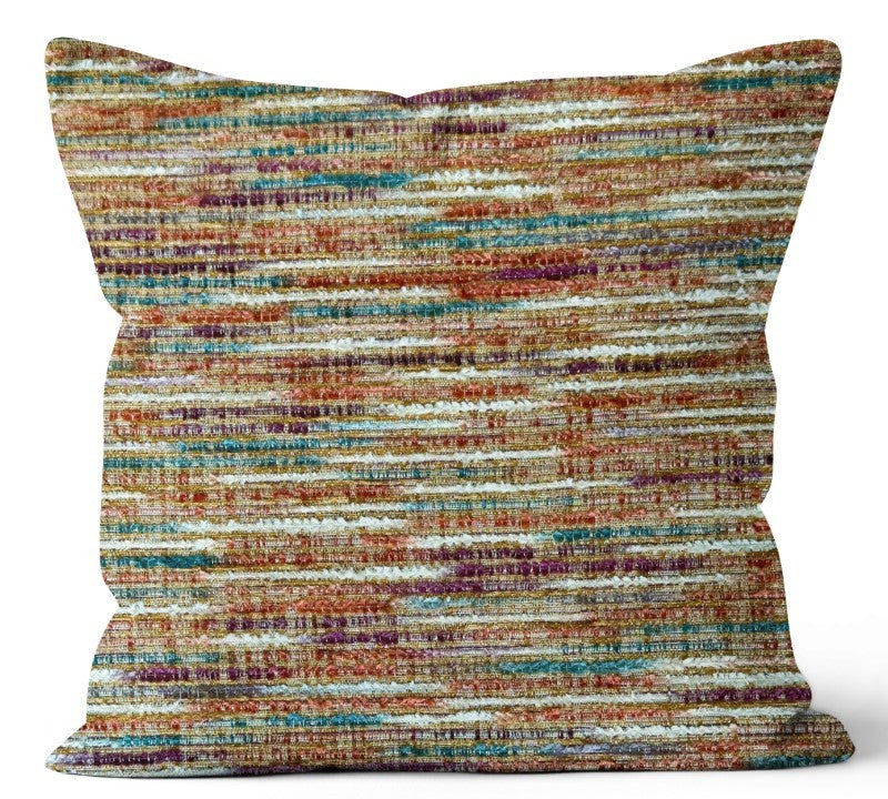 Grasscloth Spice Indoor Toss Cushion, 20&quot;Sq