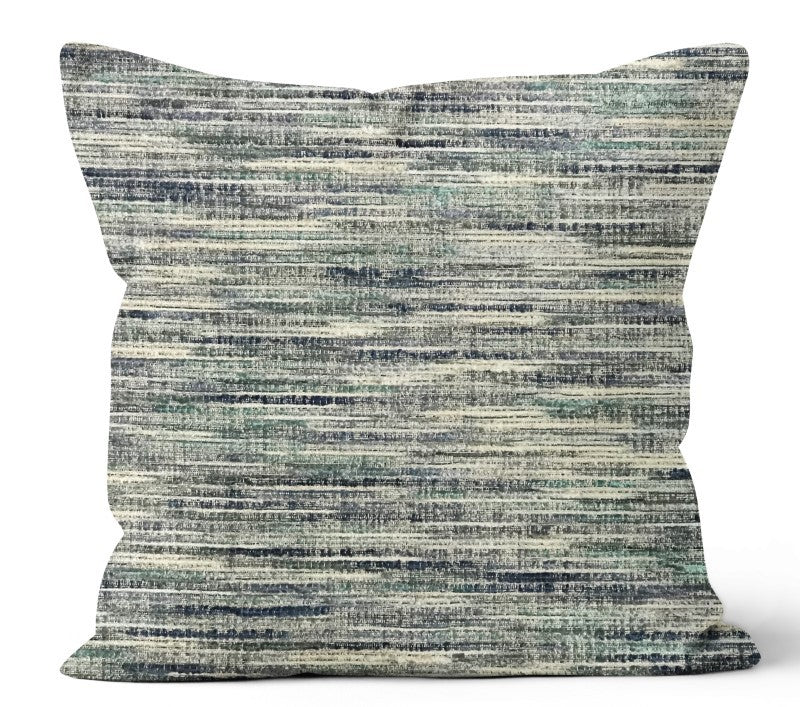 Grasscloth Lagoon Indoor Toss Cushion, 20&quot;Sq
