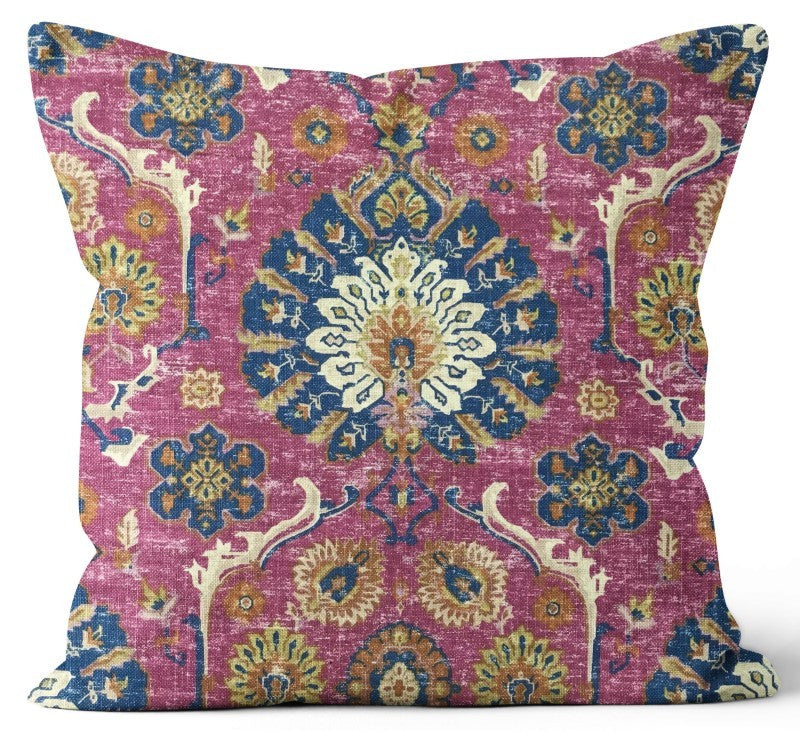 Bashir Fushia Indoor Toss Cushion, 20&quot;Sq