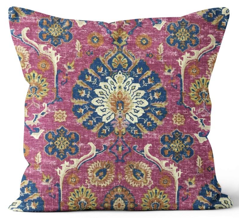 Bashir Fushia Indoor Toss Cushion, 20"Sq