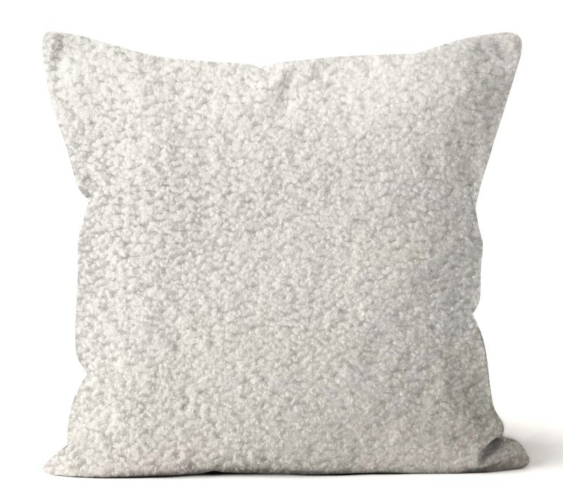 Sheepskin Ivory Indoor Toss Cushion, 20&quot;Sq