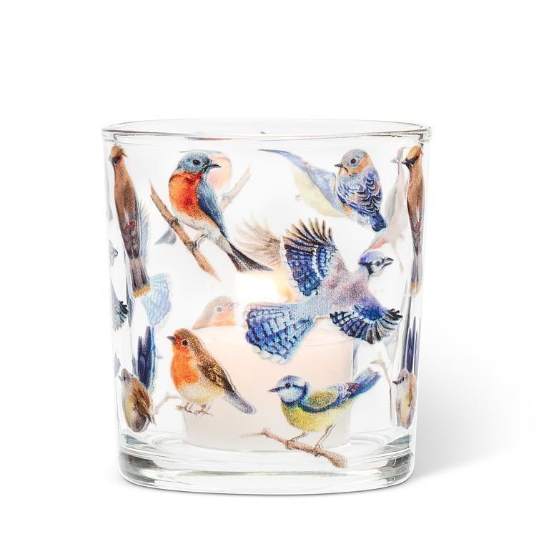 Colourful Birds Votive Candle Holder