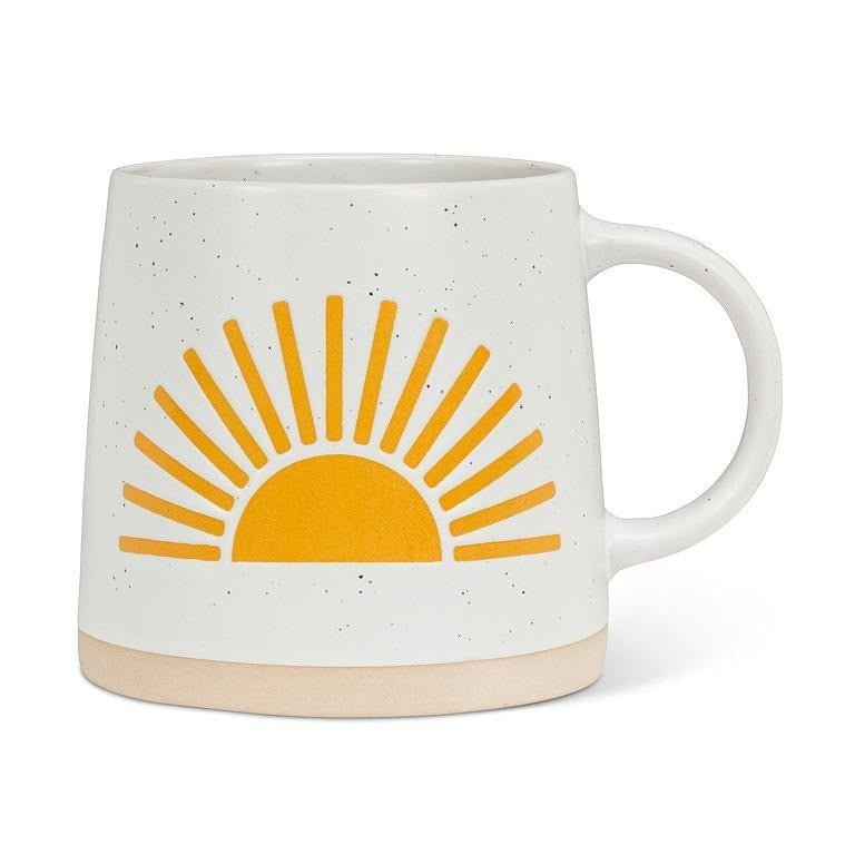 Wide Base Mug with Sun