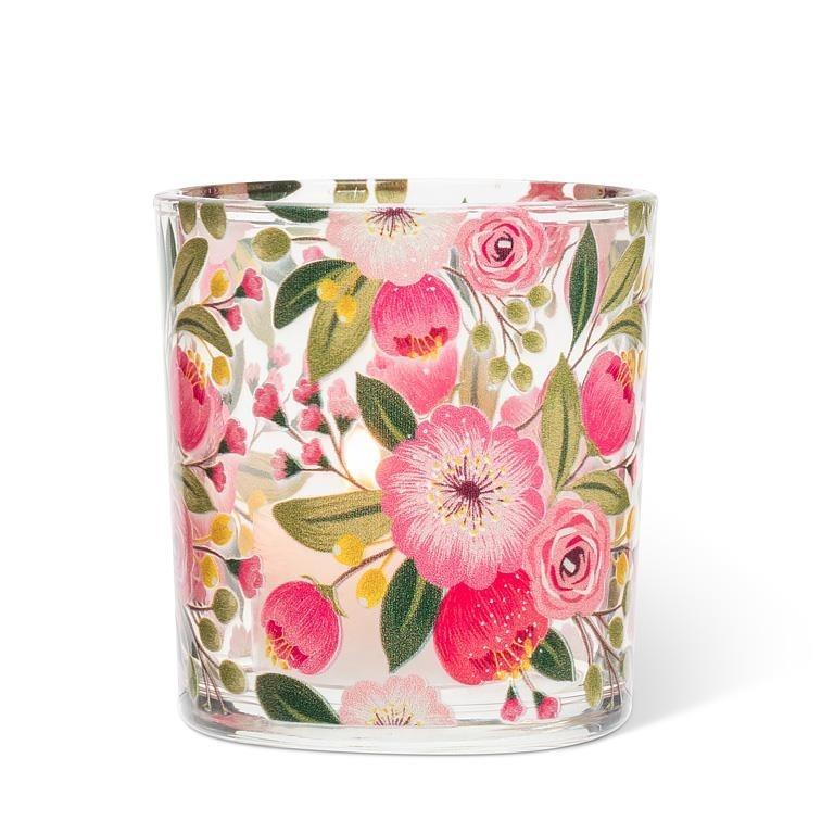 Bright Florals Votive Candle Holder