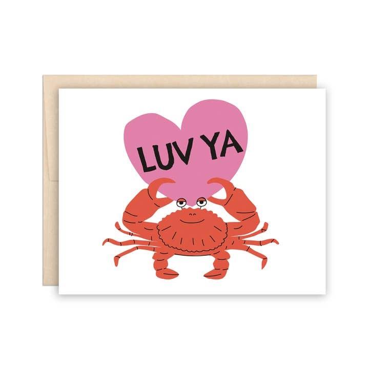 Crabby Luv Greeting Card