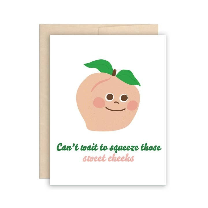 Sweet Cheeks Greeting Card - Moss Danforth
