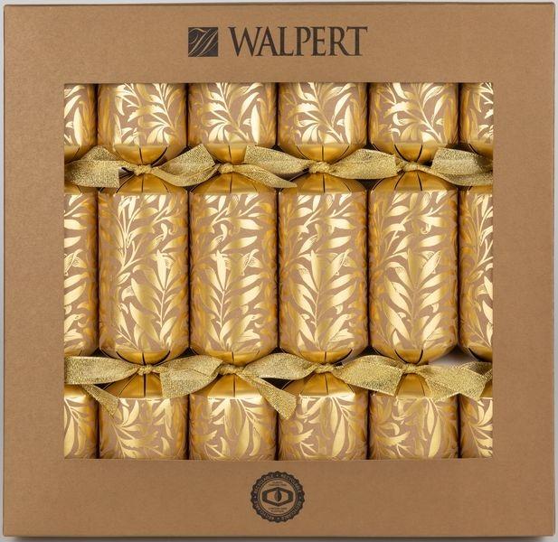 Eco Gold Willow Christmas Crackers, Set of 6