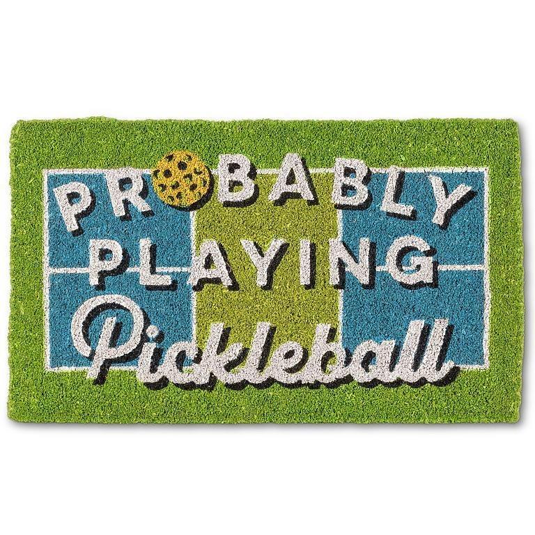 Probably Playing Pickleball Coir Doormat