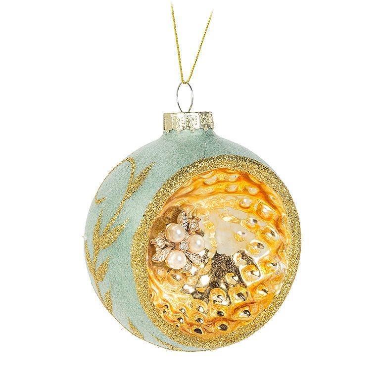 Mint Reflector Ball Ornament