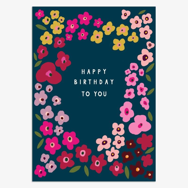 Floral Birthday Card