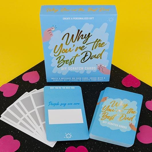 Best Dad DIY Scracth Cards