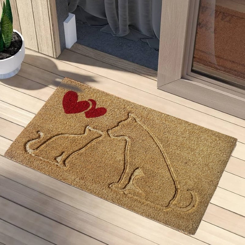 Cat & Dog Lover Coir Doormat