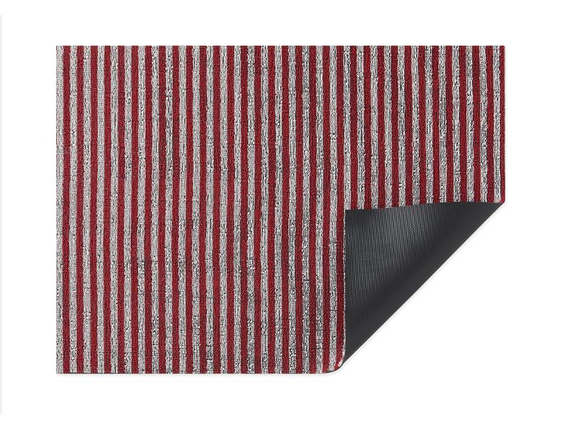 Chilewich Breton Stripe Shag Mat, Candy