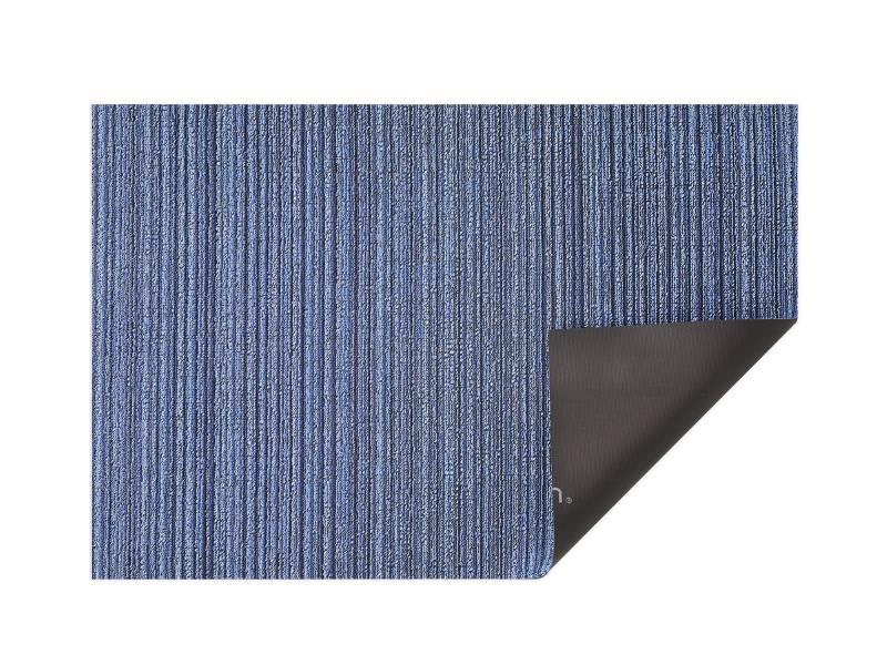 Chilewich Indoor/Outdoor Skinny Stripe Shag Mat, Ocean