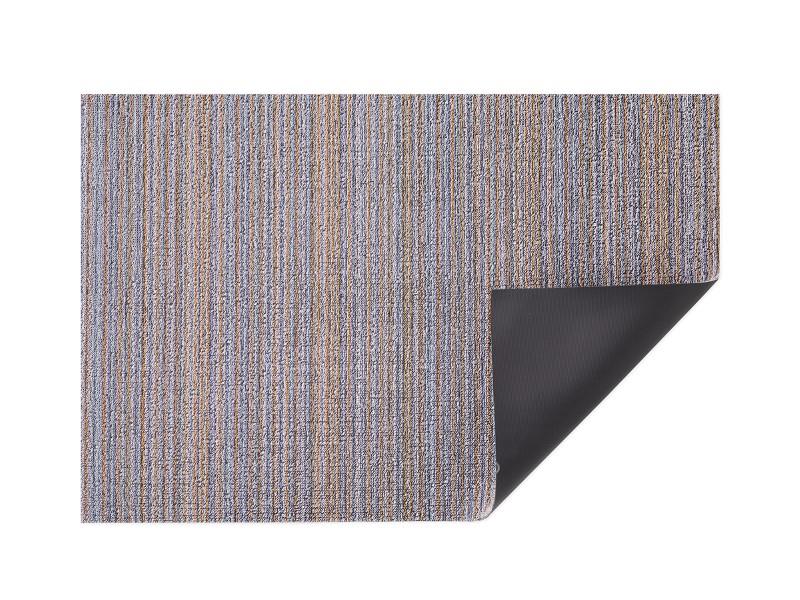 Chilewich Indoor/Outdoor Skinny Stripe Shag Mat, Periwinkle