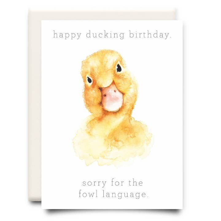 Fowl Language Birthday Card