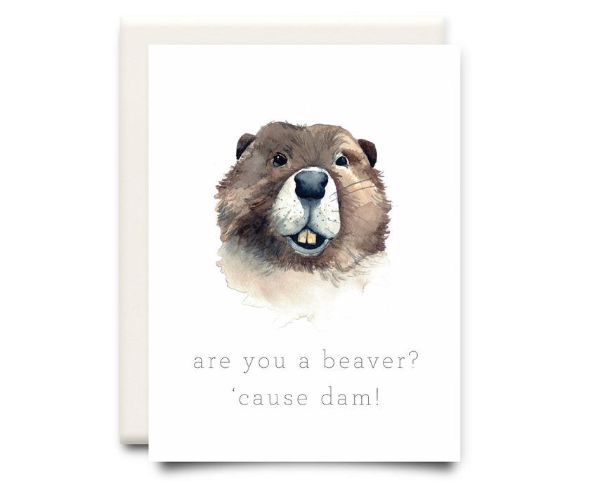 Cause Dam Beaver Greeting Card