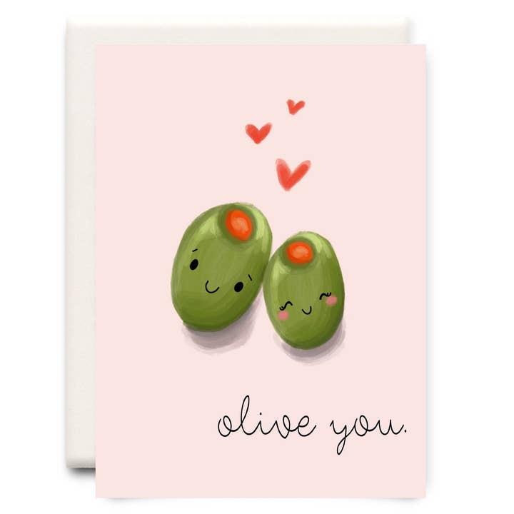 Olive You Greeting Card