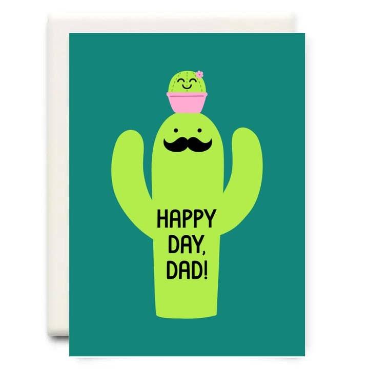 Cactus Pink Father's Day Card