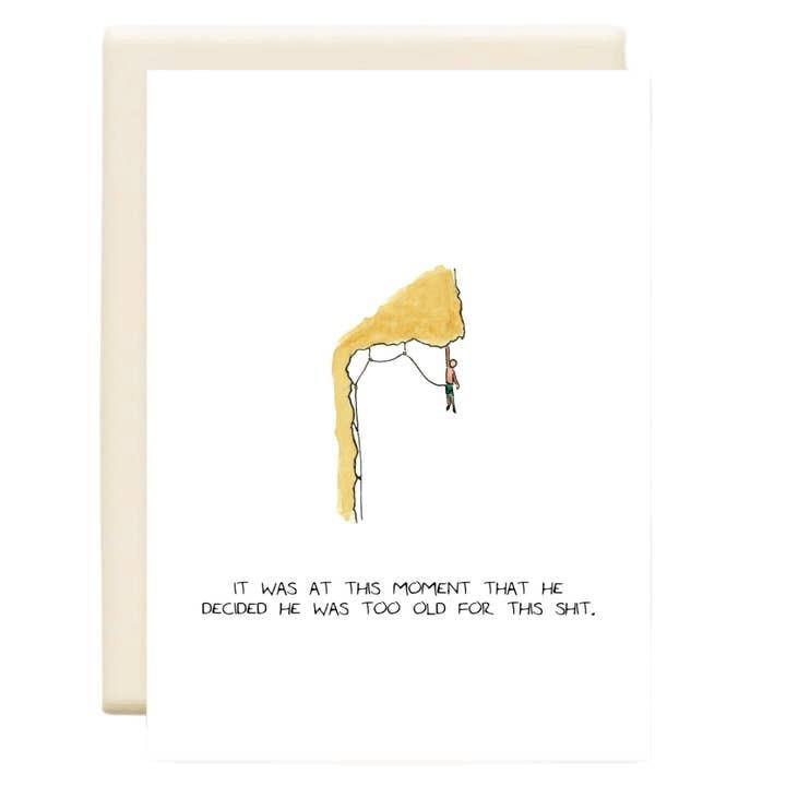 Old Climber Father's Day Card