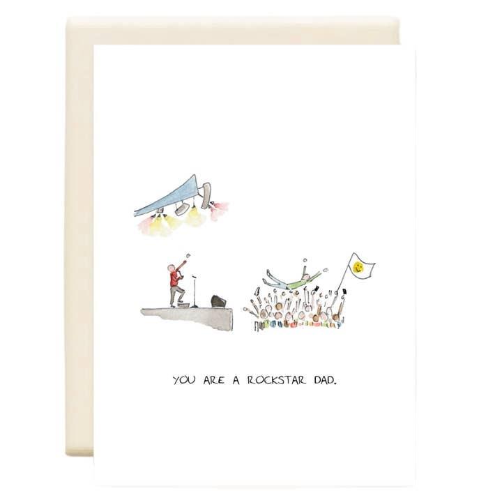 Rockstar Dad Father's Day Card
