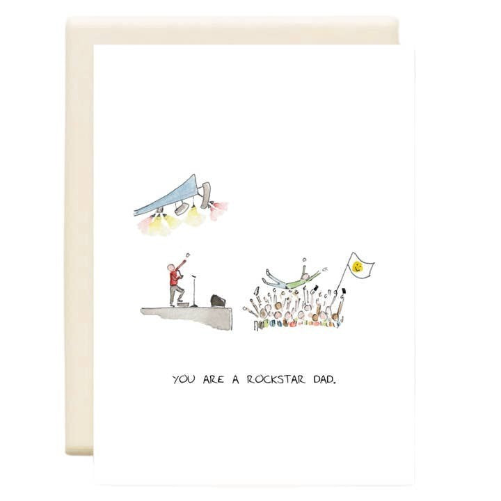 Rockstar Dad Father's Day Card