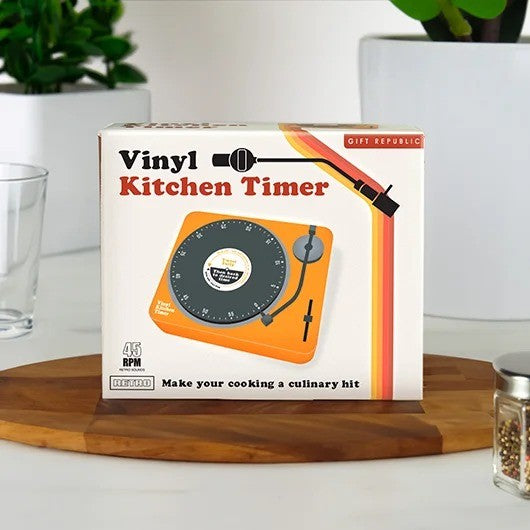 Retro Vinyl Player Kitchen Timer