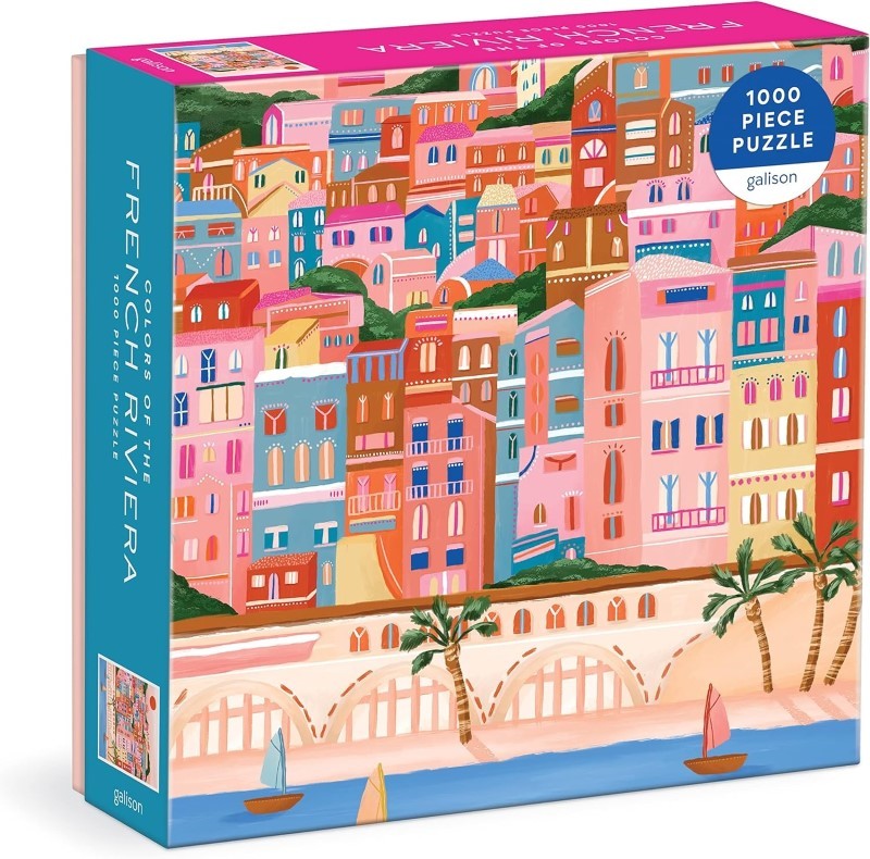 Colors Of The French Riviera 1000 Piece Puzzle in Square Box